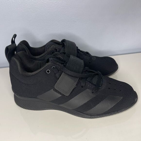 Adidas Mens Adipower Weightlifting II Shoes F99816 Black size 5 - Picture 2 of 7